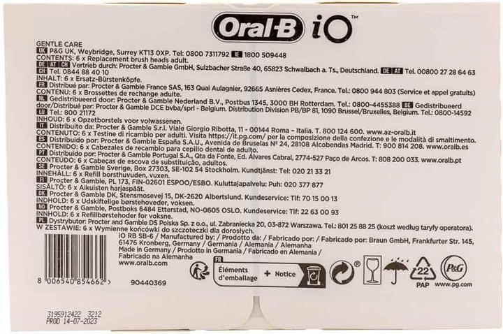 Image du produit Oral-B iO Gentle Care (6 x)