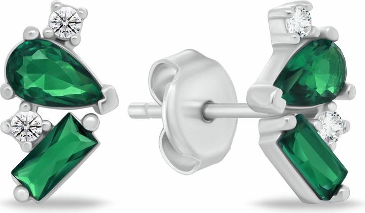 Immagine prodotto Brilio Silver - Matching silver earrings with zircons EA1170WG (Argento)