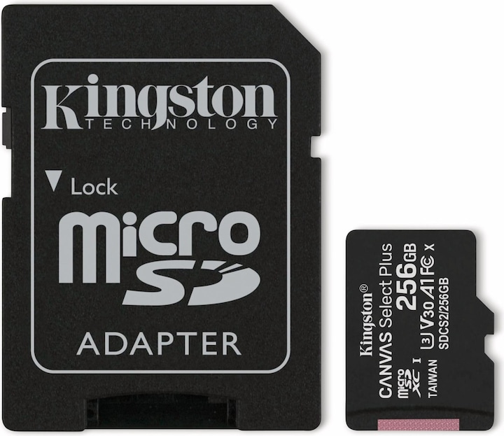 Kingston Canvas Select Plus (256 GB, microSDXC, U3, UHS-I)
