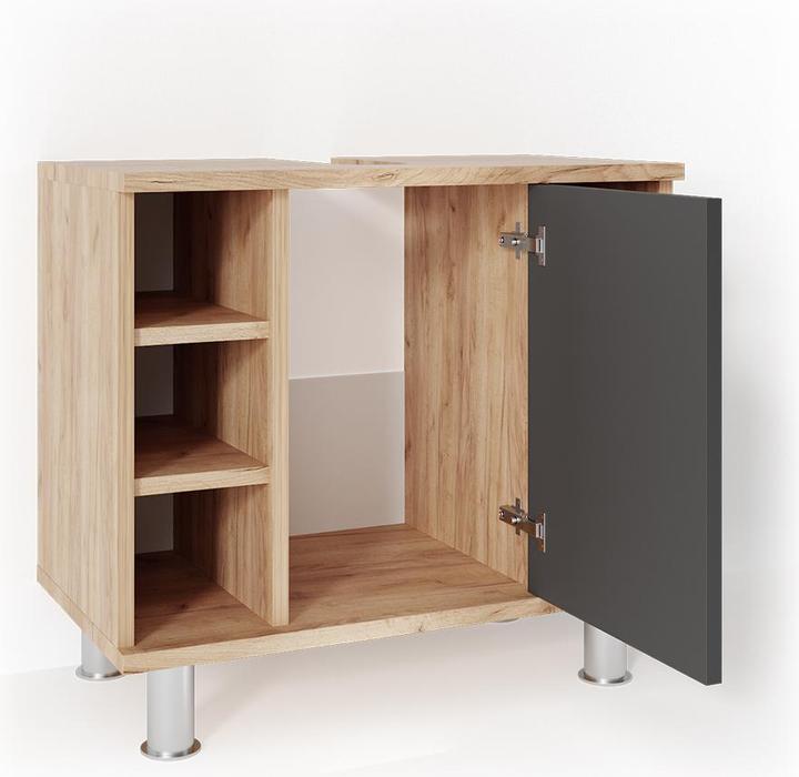 Anthrazit/Goldkraft Eiche