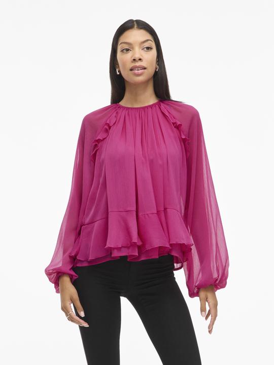 Immagine prodotto Vila VIHELA Rundhals Oberteil mit langen Ärmeln (36)