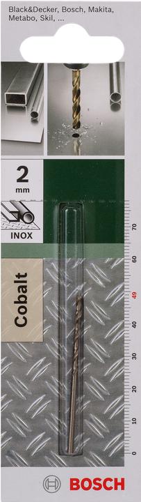 Immagine prodotto Bosch Zubehör Punta per metallo HSS-Co, DIN 338 D= 2,0 mm L= 49 mm (2 mm)