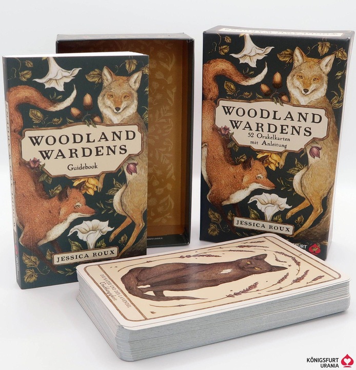 Immagine prodotto Woodland Wardens: 52 Orakelkarten mit Booklet (Tedesco, Jessica Roux, 2023)