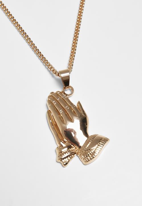 Produktbild Urban Classics Pray Hands Necklace (Array, Oberstoff 1: 60% Zink Legierung 40% Eisen)