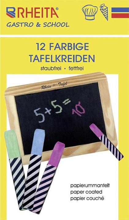 Image du produit Rheita Wandtafelkreiden (Multicolore, 12 x)