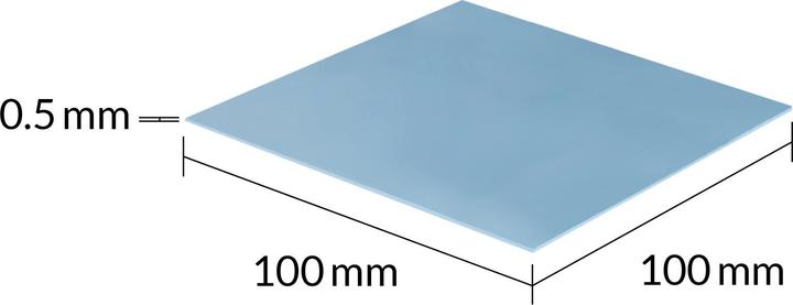 Actual product image Arctic TP-3 (100x100mm, t:0.5mm) (0.50 mm, 6 W/m K)