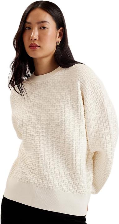 Actual product image Ted Baker Jacquard Knit Round Neck Sweater (44)
