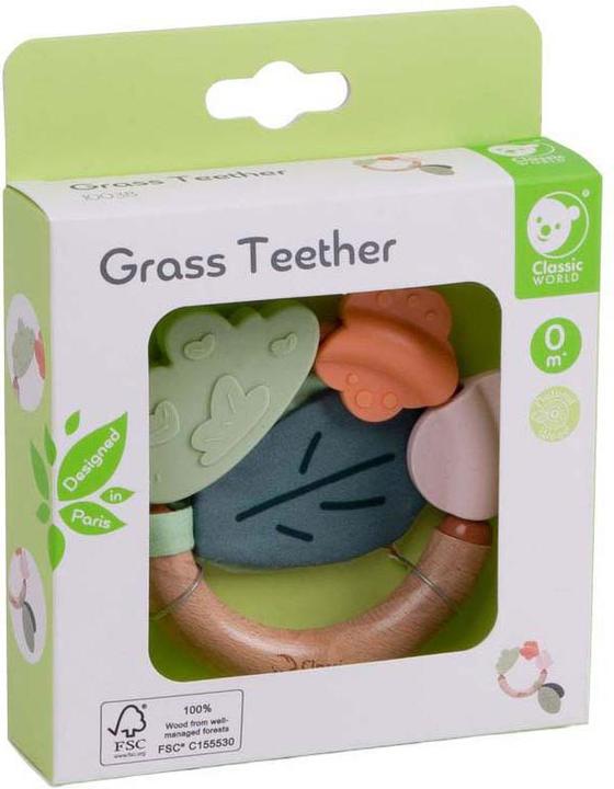 Produktbild Classic World Klassischer Beissring aus Holz, Gras