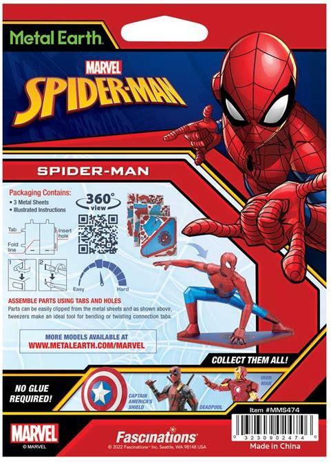 Image du produit Fascinations Metal Earth - Marvel : Spider-Man, en couleur MMS474