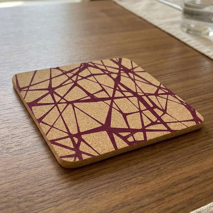 Actual product image Viking Topfuntersetzer «Scribble» (quadratisch) aus Kork (Pan coaster)
