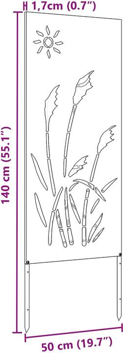 Produktbild vidaXL Gartensichtschutz (50 cm)