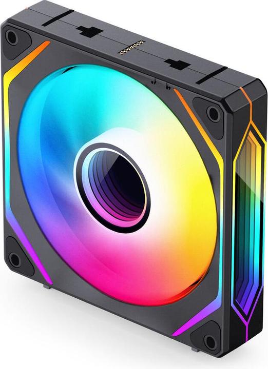 Actual product image Jonsbo ZL-120B PWM ARGB Lüfter 3er Pack, reguläre Ausrichtung - 120mm, schwarz (120 mm, 3x)