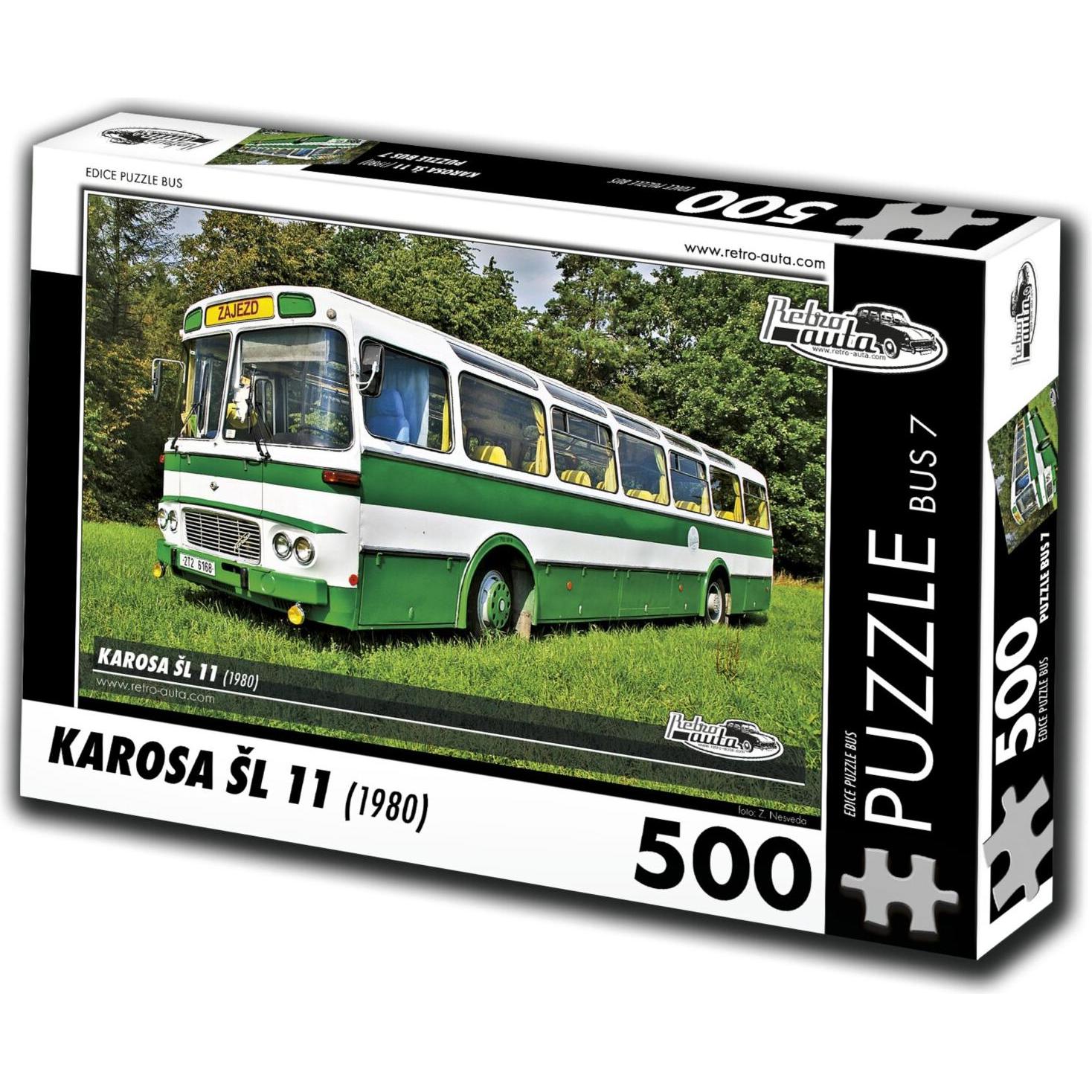 Retro-auta Puzzle BUS Nr. 7 Karosa 'L 11 (1980) 500 Teile