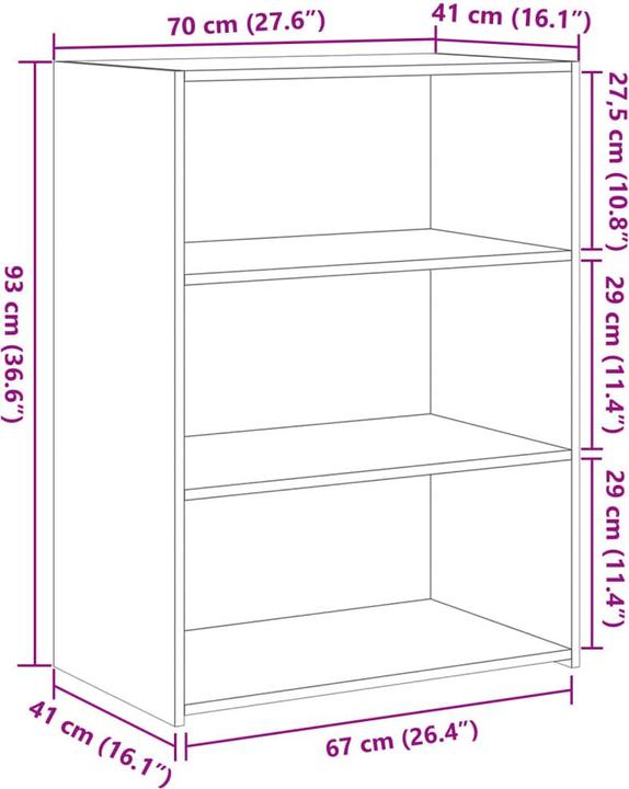 Immagine prodotto VidaXL Credenza (70 x 41 x 93 cm)