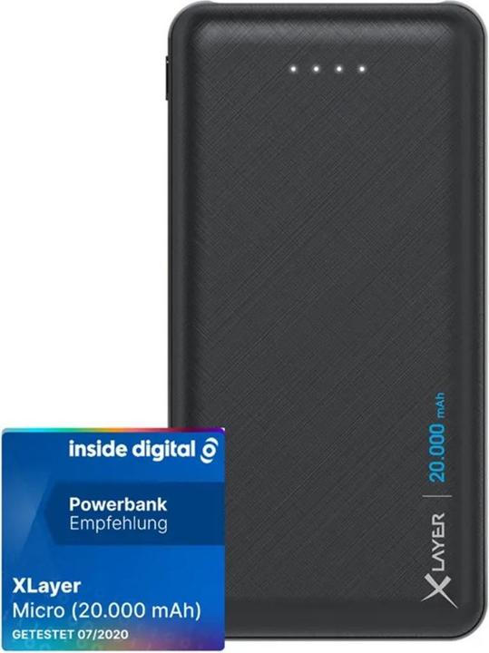 Xlayer micro nero (20000 mAh, 74 Wh)