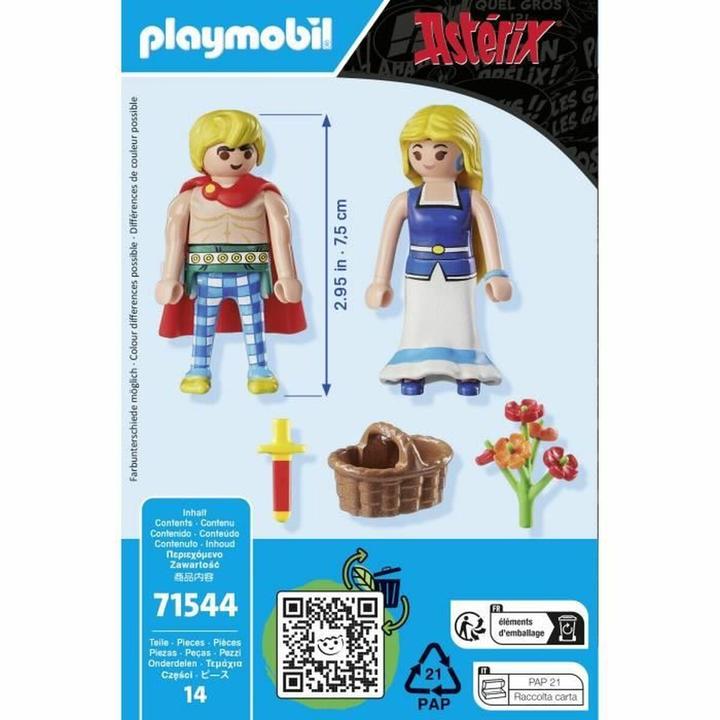 Immagine prodotto Playmobil Asterix: Tragicomix e Falbala (71544, Playmobil Asterix)