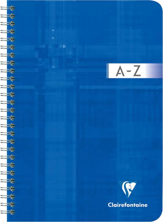 Produktbild Clairefontaine Spiralheft mit Register A -Z (A5, Kariert, Weicher Einband)