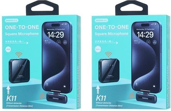 Immagine prodotto Remax K11 Mikrofon An Einem Schwarzen Usb-C-Clip