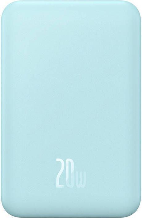 Produktbild Baseus Mini-Powerbank 5000 mAh 20 W + USB-C-Kabel (20 V/3 A) – blau (5000 mAh, 20 W, 19.25 Wh)