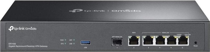 Actual product image TP-Link ER7406 -, Omada gigabit rackmount/desktop VPN gateway