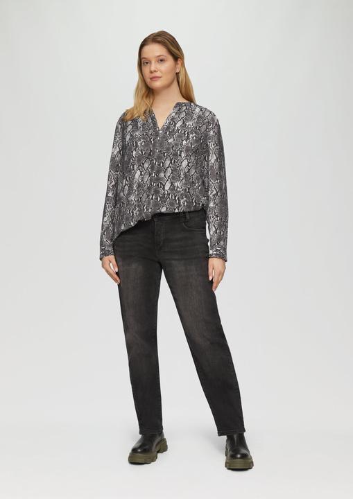 Produktbild S.Oliver Bluse Bluse mit Animal-Print aus Viskosemix (48)