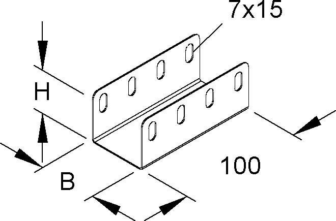 Productafbeelding Niedax Gezamenlijke connector (10 cm)
