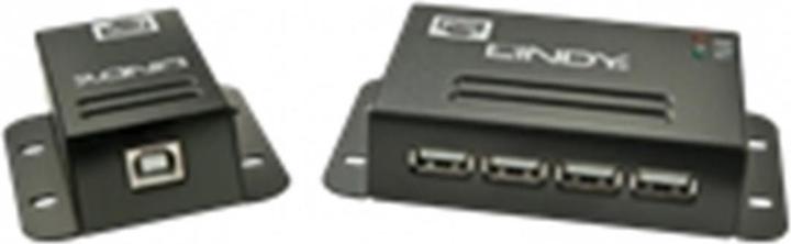 Immagine prodotto Lindy USB 2.0 Cat.5 Extender 50m Potenza su RJ45 4 porte (USB-A, 4 porte)