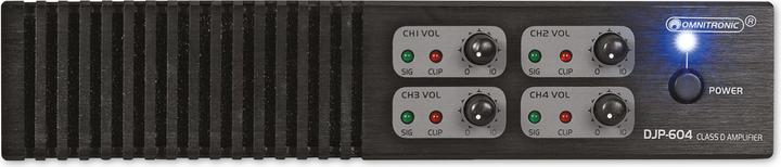 Actual product image Omnitronic DJP-604 4-Channel Class-D Power Amplifier (Amplifier)