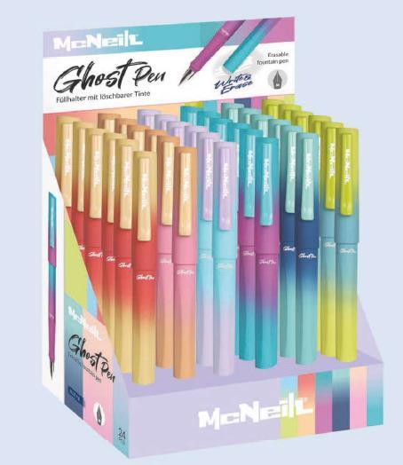 Produktbild Magni McNeill Füller Ghost Pen Feder M radierbar gradient 6fach sortiert (Mehrfarbig, 6 x)