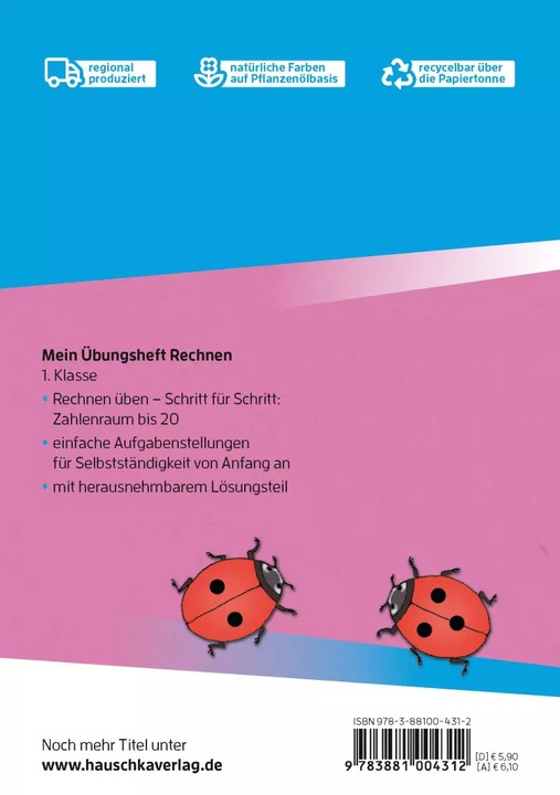 Immagine prodotto Mein Übungsheft Rechnen - 1. Klasse, A5-Heft (Tedesco, Tina Harder, Masha Greune, 2021)