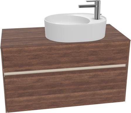 Actual product image Villeroy & Boch Collaro washbasin cabinet 1000x548x500 mm, 2 drawers, for washbasin right, C056 (107 x 50 x 57 cm)