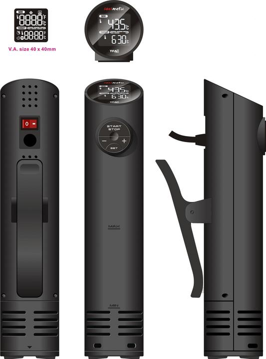 Actual product image TFA Dostmann Sousmatic Edition Sous-Vide Cooker 14.1551.01, Sous-Vide Stick red