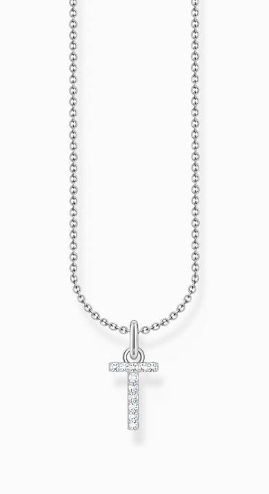 Actual product image Thomas Sabo Chain with letter pendant T silver (925 silver, 38 - 45 cm)