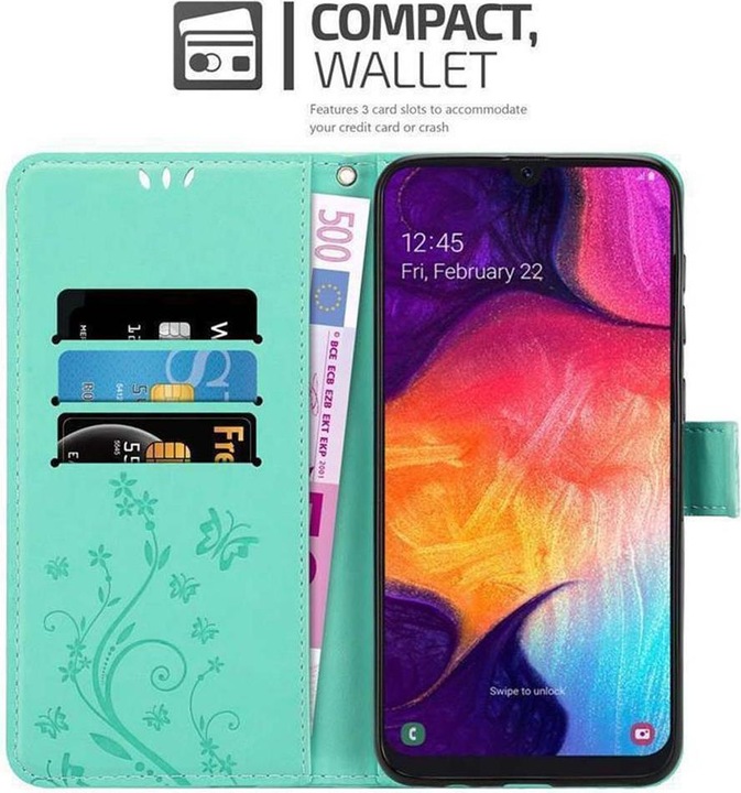 Actual product image Cadorabo Flower Book cover (Samsung Galaxy A50, Samsung Galaxy A30s, Samsung Galaxy A50s)