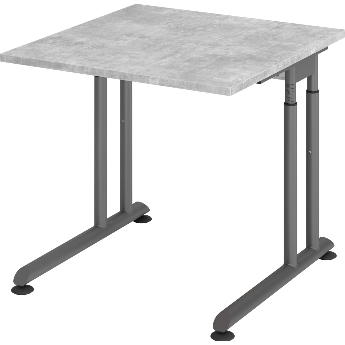 MC, Schreibtisch, MyTable Z Schreibtisch mit Gestell Graphit (800 x 800 x 680 mm)