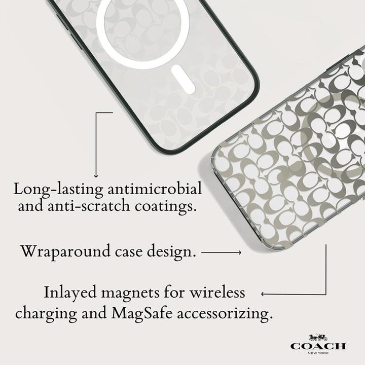 Productafbeelding Coach Handtekening C Ombre MagSafe - iPhone 15/14/13 hoesje (Diep bos) (Apple iPhone 14, Apple iPhone 15)