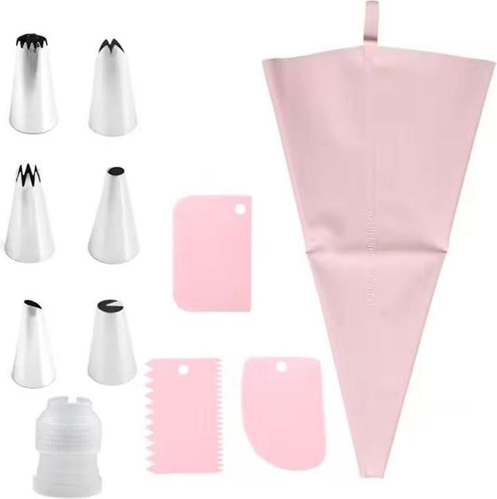 Produktbild Walfos Poche à douille rose + 3 spatules