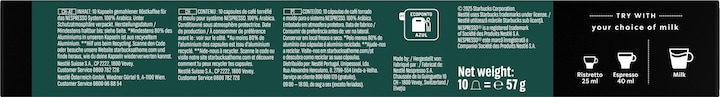 Produktbild Starbucks Ristretto Shot (10 x Port.)
