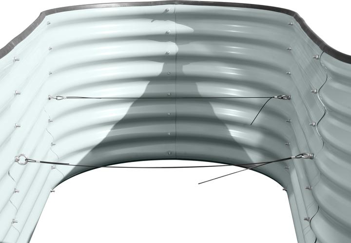 Actual product image Westmann Metal Grow Faster L-shaped Raised Bed