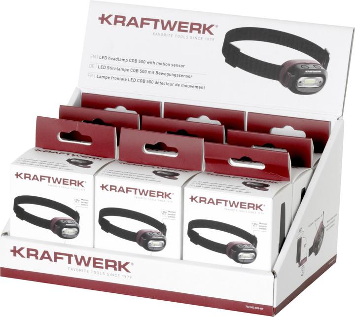 Kraftwerk Display LED Stirnlampe COB Stk. (500 lm)
