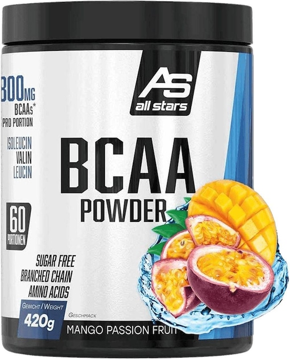 Actual product image All Stars BCAA Powder (Mango, Passion fruit, 1 pcs., 420 g)