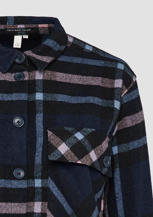 Produktbild S.Oliver Bluse Leicht verkürztes Overshirt aus Flanell (46)