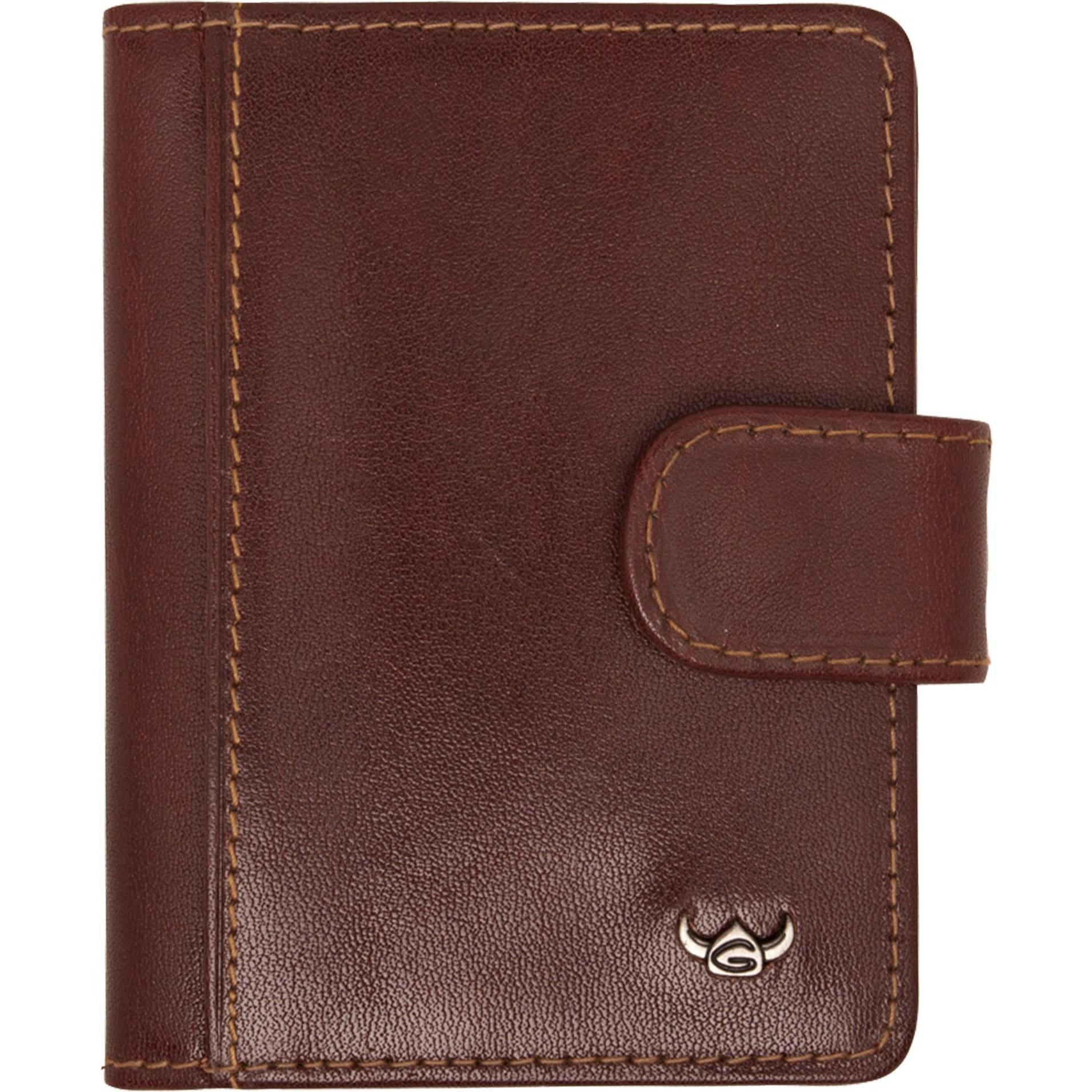 Golden Head, Herren, Portemonnaie, Colorado - RFID Kreditkartenetui mit Riegel Tabacco, Braun