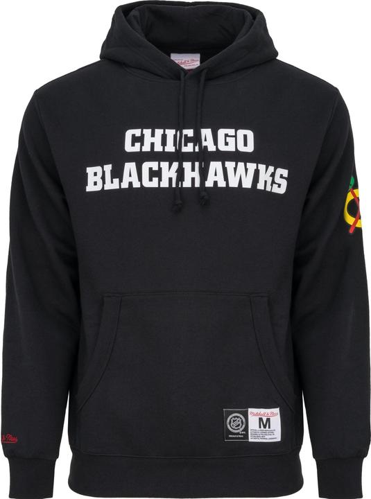 Immagine prodotto Mitchell & Ness Felpa in pile con cappuccio - GAME TIME Chicago Blackhawks (S)