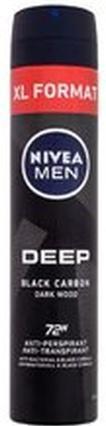 Actual product image NIVEA Men Deep Black Carbon 48H Antiperspirant 200ml (Spray, 200 ml)