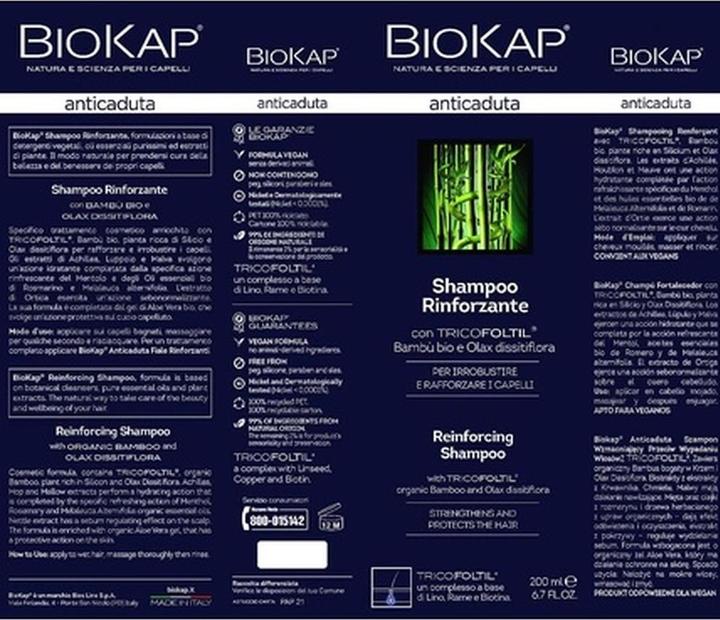 Produktbild Bio Partner Anticaduta Reinforcing Shampoo 200ml (Läuse Shampoo, 200 ml)