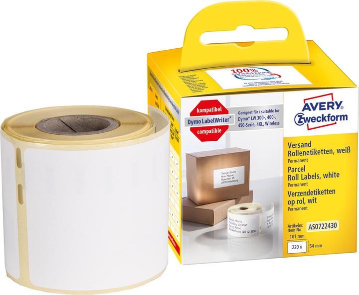 Actual product image Avery Roll labels