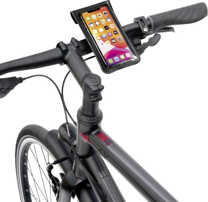 Actual product image KlickFix Bike Mobile Phone Holder Smart Phone Bag with Adapter