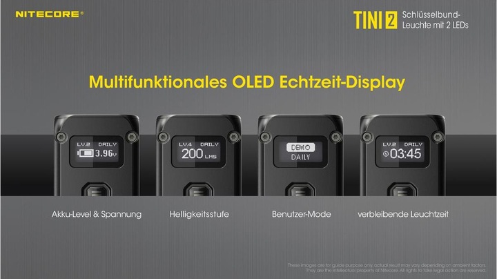 Productafbeelding Nitecore TINI2 (4.70 cm, 500 lm)