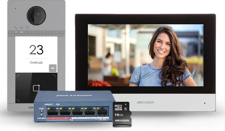 Productafbeelding Hikvision DS-KIS604-S(C) Deurintercomset IP (Ethernet)